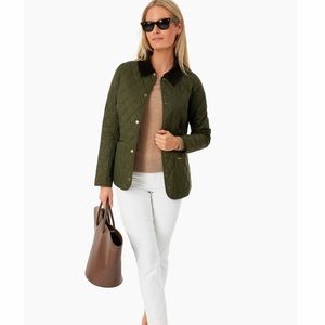 Barbour Olive Annondale Quilted Jacket NWT Size 6